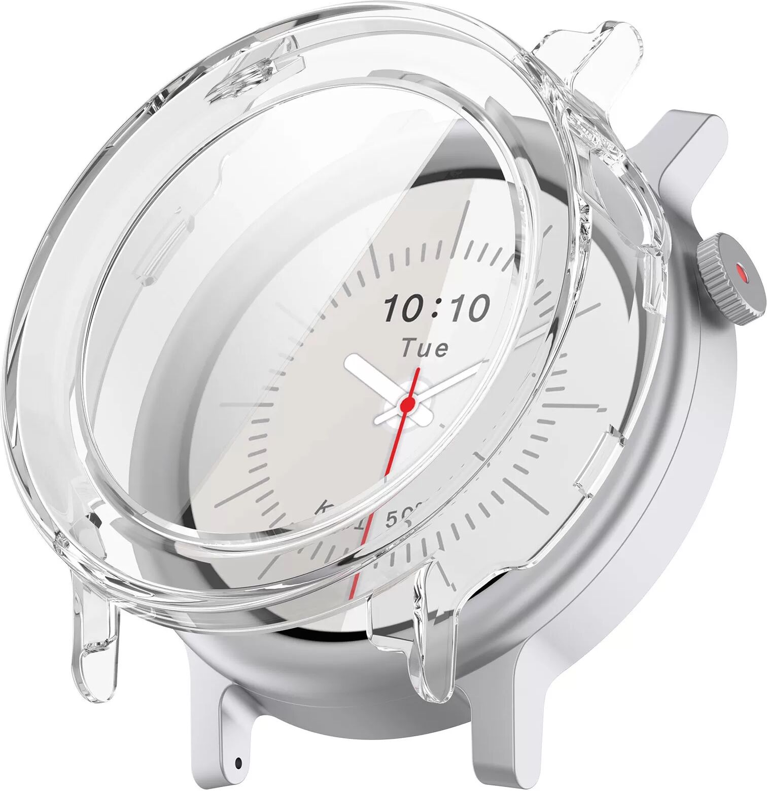 INF Boîtier Intégré en Verre Trempé PC Compatible avec CMF Watch3 Pro - Transparent