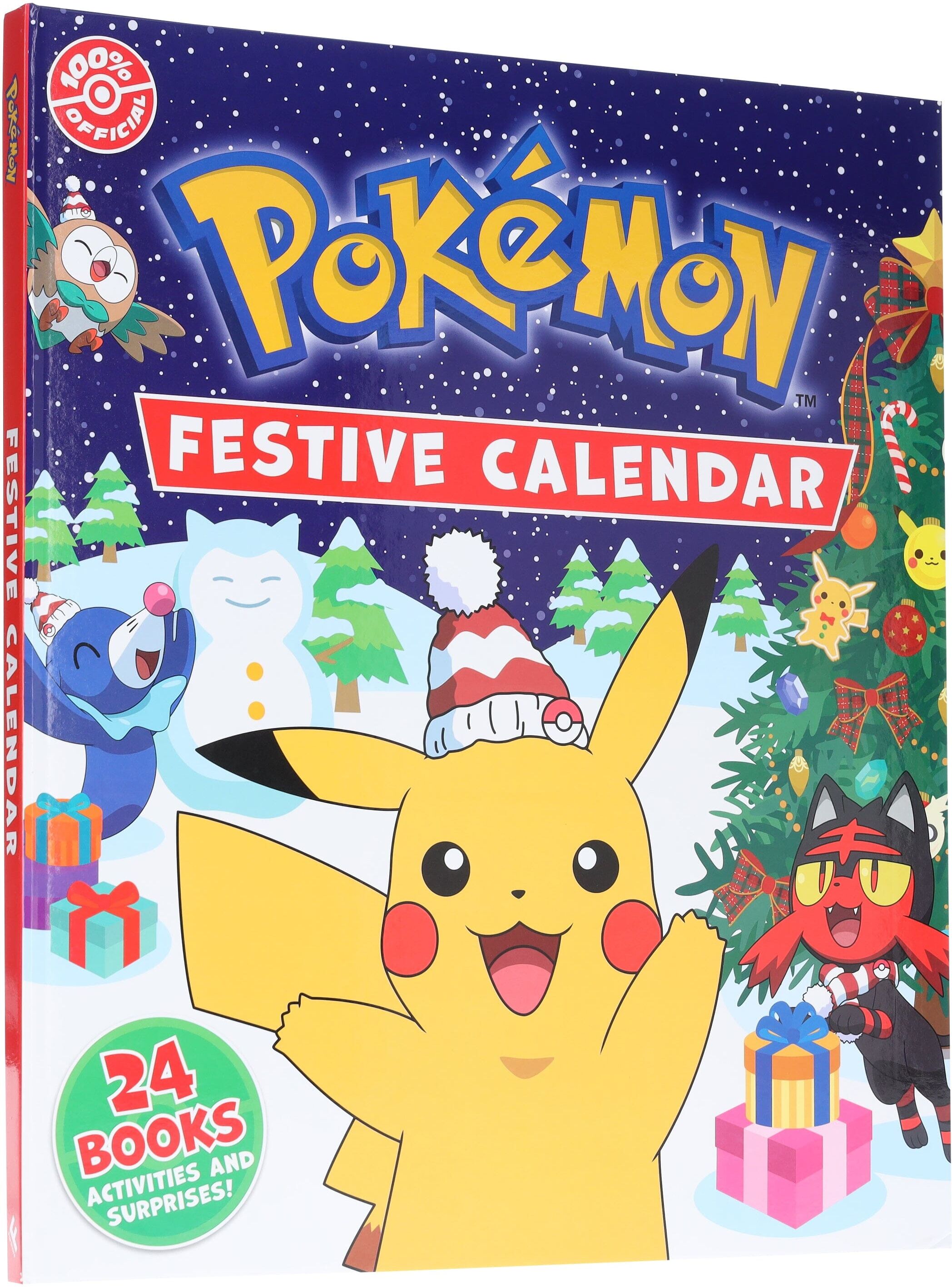 Pokemon: Festive Calendar: A Festive Collection of 24 Books! Activities and Surprises! - Ages 6+ - Hardback Harpercollins Publisher
