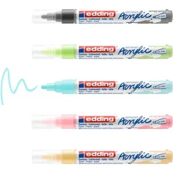 edding pastell Acrylstifte 2.0 - 3.0 mm Mehrfarbig