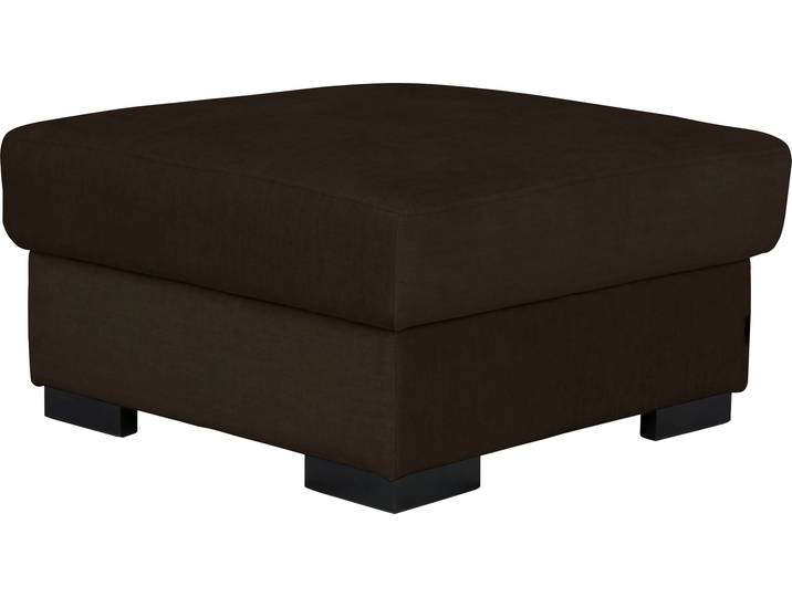 Stauraumhocker, Samtstruktur, Braun, 80×80 cm, Aufklappbar, Modern, Home-affaire