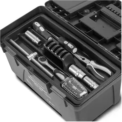 Stahlwerk, Werkzeugkoffer, Toolbox Set mit 5 leeren Werkzeugkisten Modul-System Werkzeugkasten