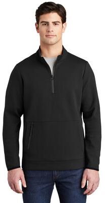 Sport-Tek ST281 Triumph 1/4-Zip Pullover T-Shirt in Black size 2XL   Polyester Blend