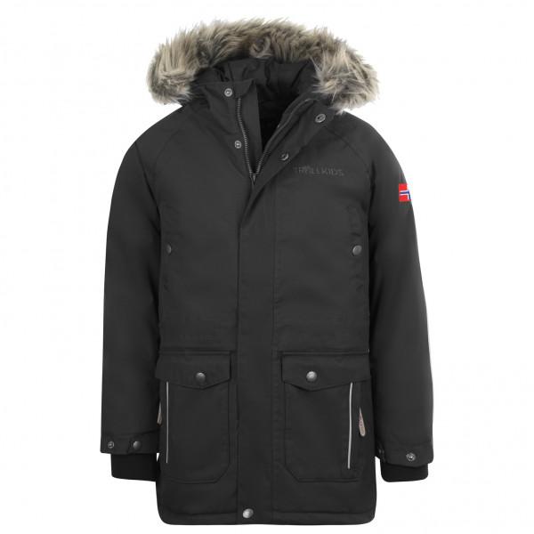 Trollkids - Kid's Nordkapp Jacket - Parka Gr 92 schwarz