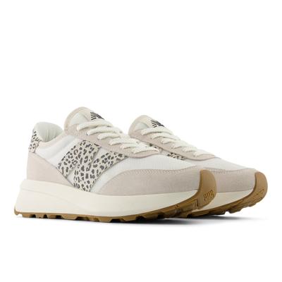 Sneaker NEW BALANCE "370", Damen, Gr. 41,5, beige (moonbeam, sea salt, gum lp), Leder, Mesh, Schuhe Sneaker