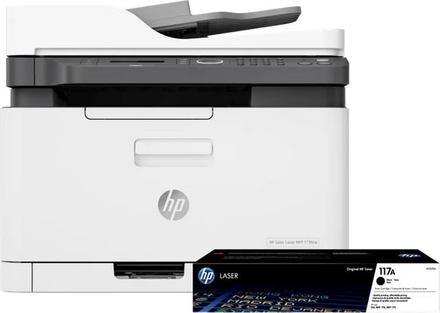 HP Color Laser MFP 179fnw multifunctionele printer inclusief extra zwarte toner