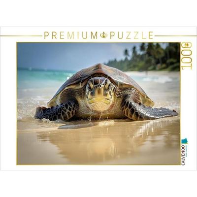 CALVENDO Puzzle Schildkröten-Style - langsam, aber unaufhaltsam. | 1000 Teile Lege-Größe 64x48cm Foto-Puzzle für glückliche Stunden, von , Calvendo