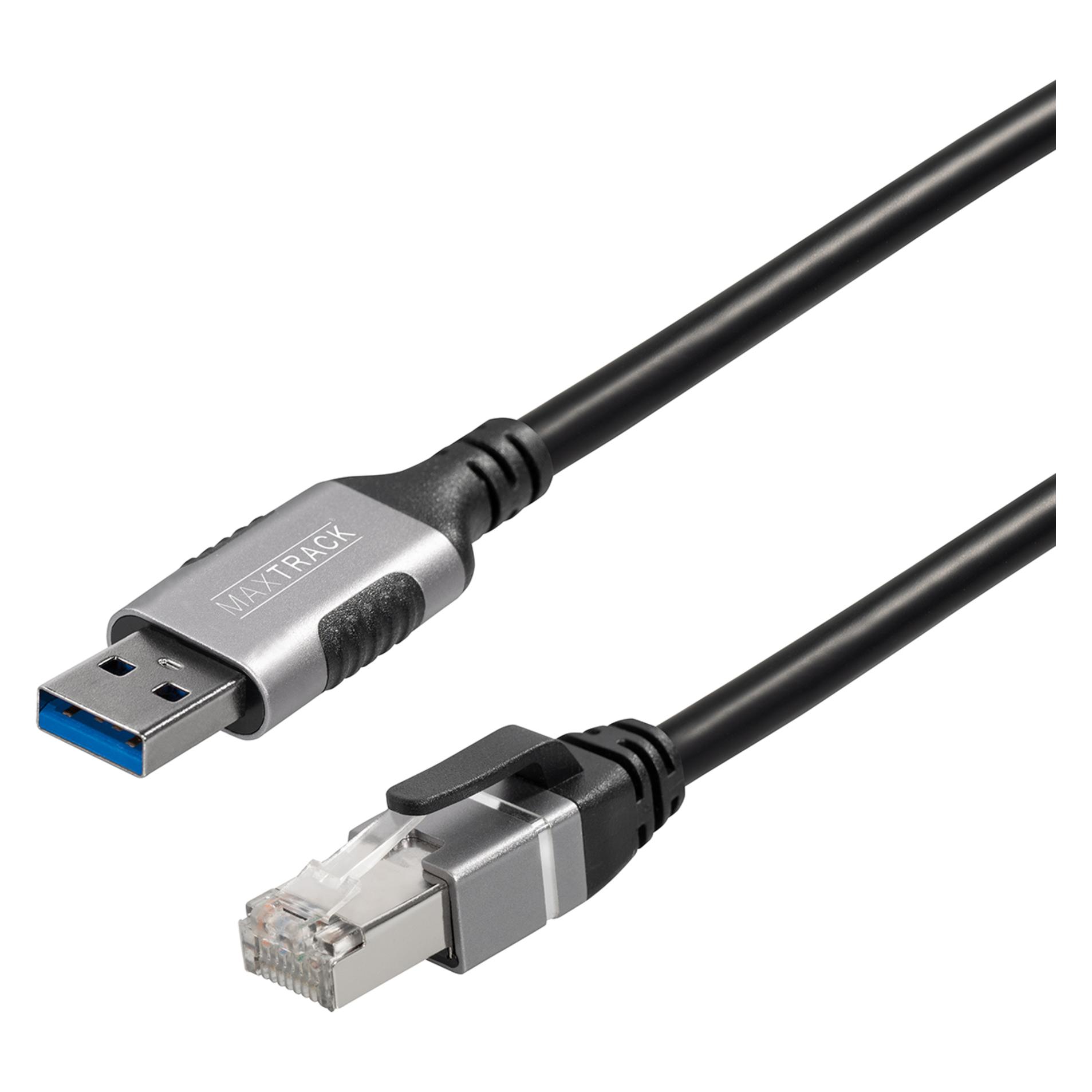 Maxtrack USB 3.2 Gen 1 (USB 3.0) / RJ45 Netzwerk Adapter CAT 6 (1x USB 3.0 - 1x (USB 3.0) (C540-3L)