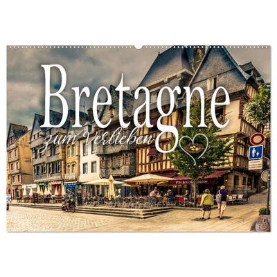 Bretagne zum Verlieben (Wandkalender 2026 DIN A2 quer), CALVENDO Monatskalender