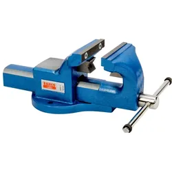 Bahco, Schraubstock + Zwinge, Schraubstock mit Vierkant-Schlitten und austauschbaren Backen, für hohe Beanspruchungen, 100 mm (100 mm)