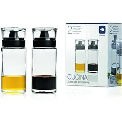 LEONARDO Essig- & Ölflaschen Cucina 2er-Set