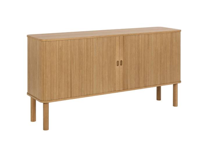 Sideboard Langley, Eiche, 2 Fächer, 160x80x40 cm, Beimöbel erhältlich, stehend, Wohnzimmer, Kommoden & Sideboards, Sideboards