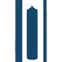 Kopschitz Kerzen 12 Altar Kerzen Blau Petrol 20 x 5 cm im XXL Format