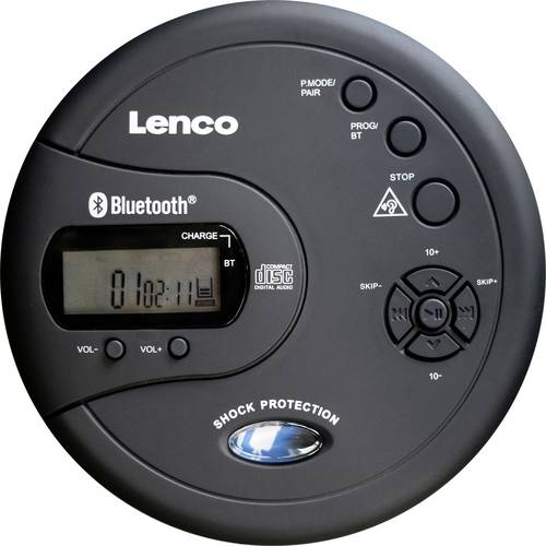 Lenco CD-300BK Tragbarer CD-Player