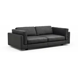 Sormani Sofa Pesaro Leder Schwarz