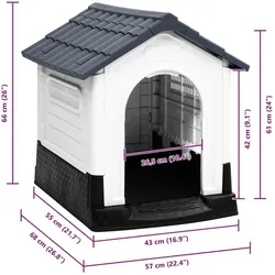 vidaXL Oltonica (Hundehütte), Hundehütte