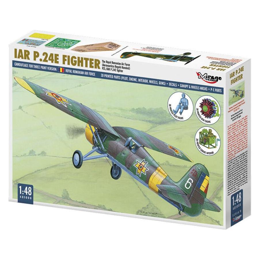 Mirage Hobby PZL P-11 C Rumänische Luftwaffe mit Resin- und Fotoätzteilen (48103)