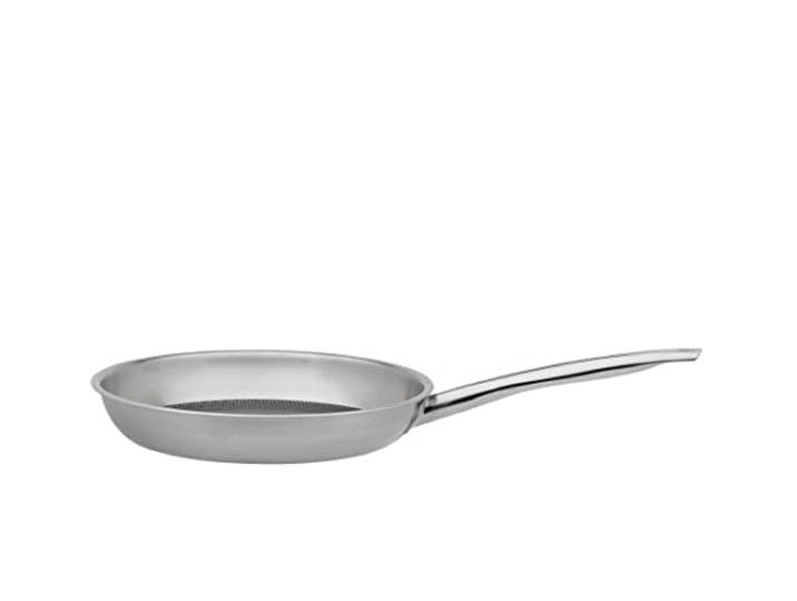 Spring Vulcano Cut Resist Bratpfanne 24 cm, Edelstahl, Antihaft-beschichtete Pfanne, Induktionsgeeignet, 5-Lagen-Mehrschichtmaterial, Kratzfest, Bratpfanne Induktion, ofenfeste Edelstahlpfanne