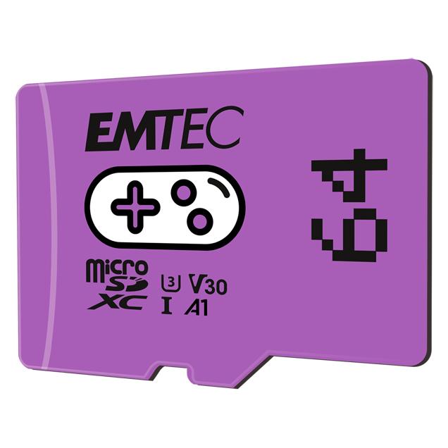 Emtec MicroSD Card SDXC CL.10 UHS1 U3 V30 Gaming (64 GB, microSDXC, UHS-I) (ECMSDM64GXCU3G)