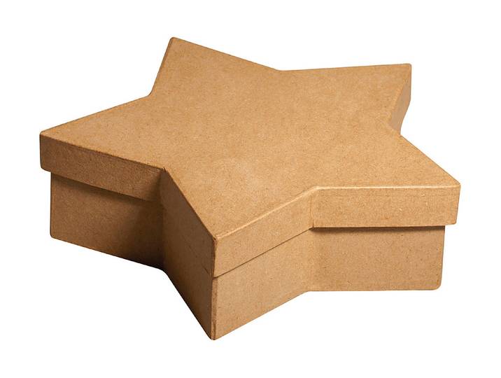 Rayher Pappmaché-Sternbox 19 × 19 × 6 cm