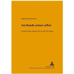 'Am Rande seiner selbst', Fachbücher von Ingeborg Ackermann