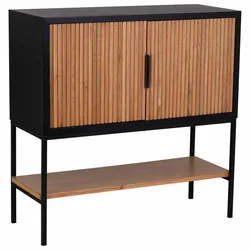 SIDEBOARD 2 türen holz und metall 100x40x100 cm