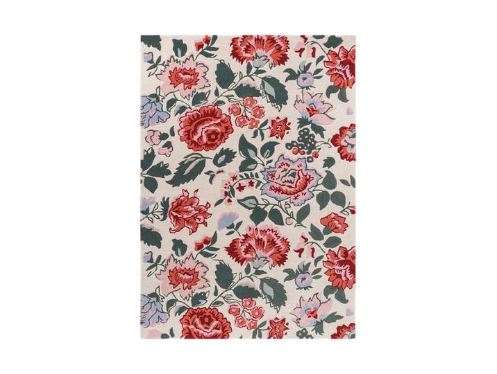 Handgetufteter Designer Wollteppich „Wendling Floral“, verschiedene Grössen Poppy Red LAURA ASHLEY