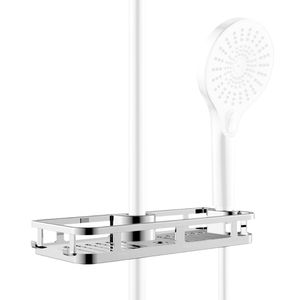 Wenko Duschablage Liberta, verchromt, zum Klemmen, Duschkorb, Kunststoff, 28,5 x 4 cm
