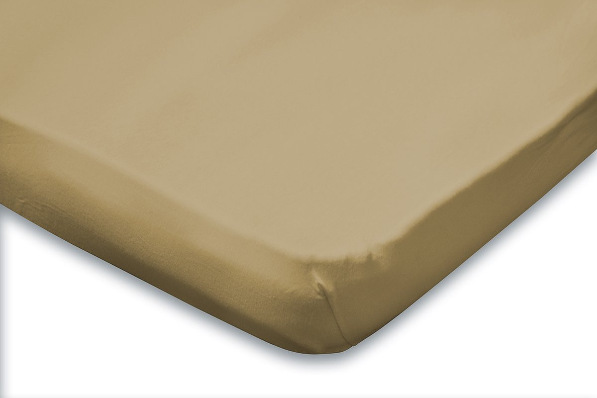 Eleganzzz Hoeslaken Topper Jersey Stretch - Zand - 100% Katoen