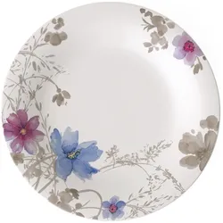 Villeroy & Boch Gourmetteller rund Mariefleur Gris Basic, Teller, Weiss