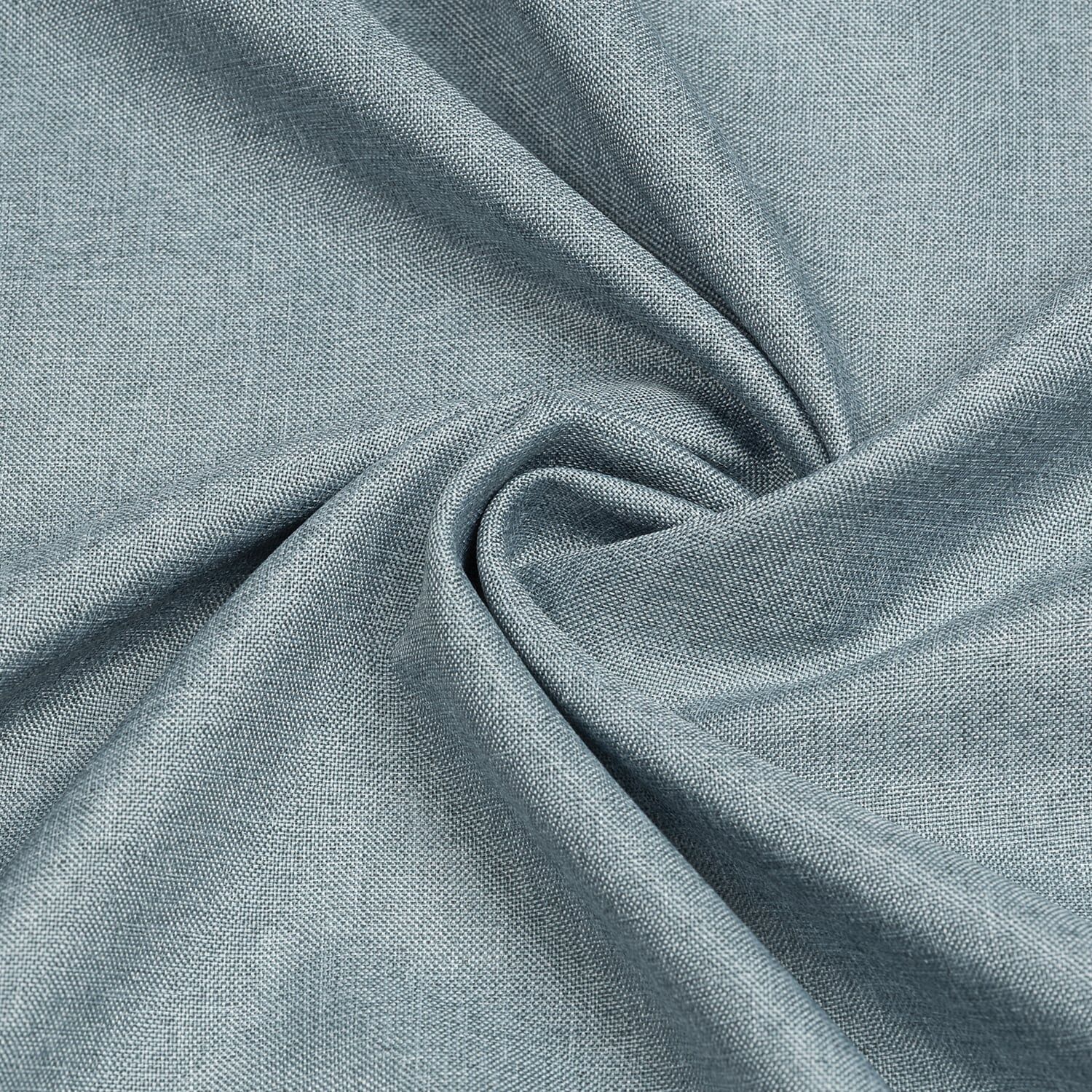 Gardine "Fatima", grau (blau), B:140cm H:245cm, Polyester, HOME LIVING BY GERSTER, Gardinen, Gardine, SB-Schal "Fatima" mit Kombiband blau 245cm, verdeckte Schlaufen, 140cm