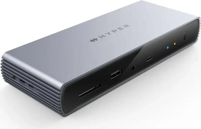 HyperDrive Thunderbolt 4 - Dockingstation, Silber