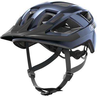 Fahrradhelm ABUS "Aduro 3.0 LED" Gr. M, blau (blau (midnight blau)), Helme, M