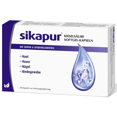 Sikapur Kieselsäure Softgel-Kapseln mit Biotin 30 St Kapseln