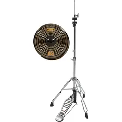 Meinl Classics Custom Dark Heavy 14" Hi-Hat + HiHat Maschine SET