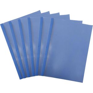 LMG Thermobindemappen A4, 1.5mm, 15 Blatt, Leinen-Karton, blau, 50 Stück