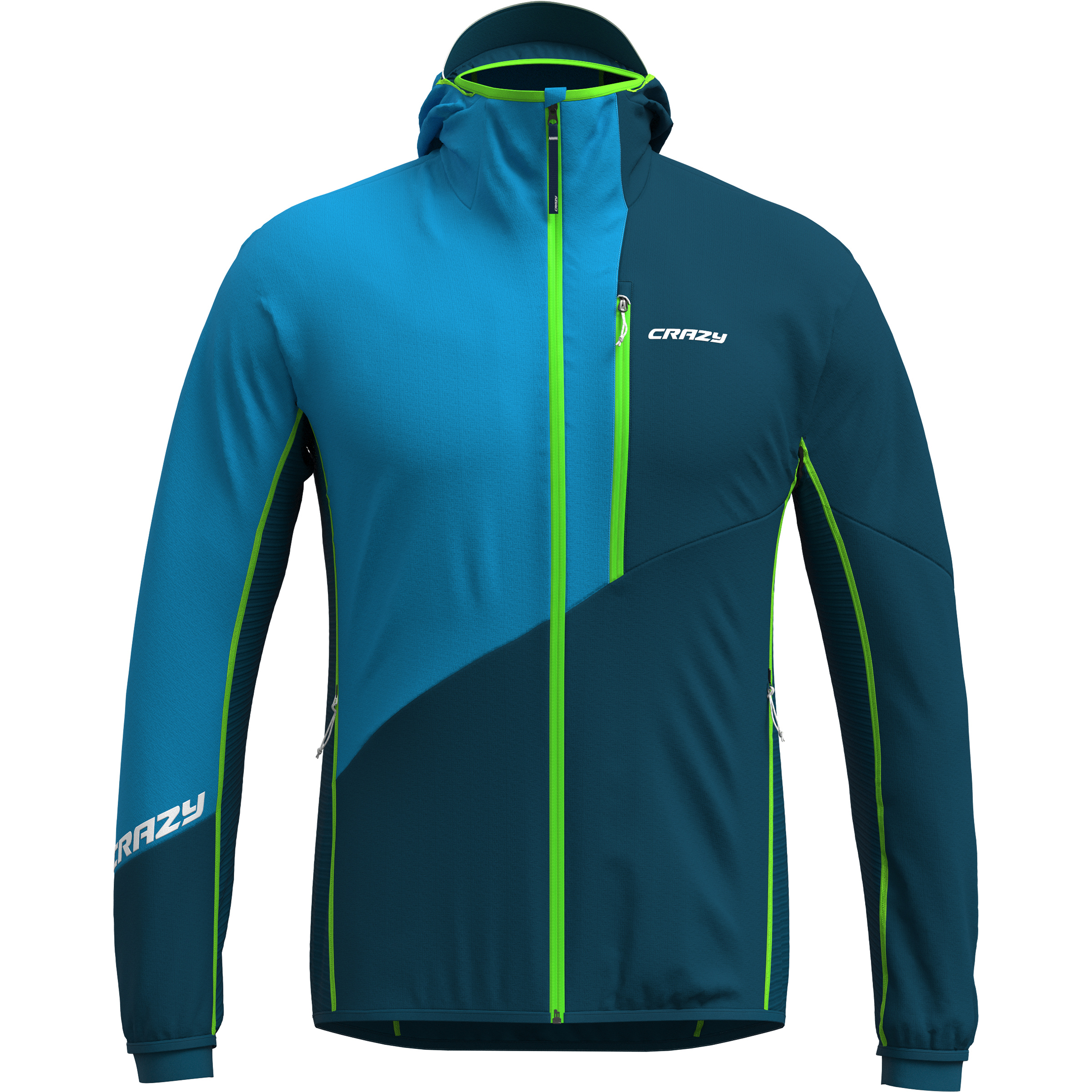 Crazy Acceleration Light Herren Regenjacke blau Größe M Alpinklettern | Bergsteigen | Hochtour Isolierend Polartec