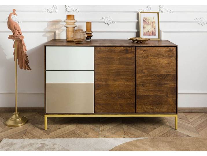 Kommode Mango 134x45x85 braun geölt CHICAGO #107