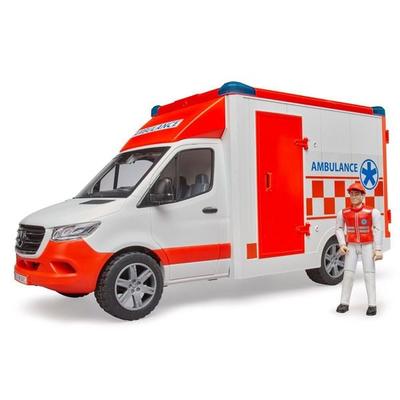 bruder 02676 MB Sprinter Ambulanz mit L+S Modul und Fahrer