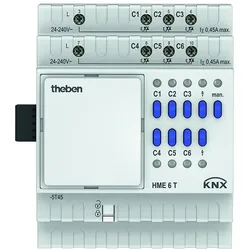 Theben 4930245 KNX Heizungsaktor 6-fach, Erweiterungsgerät HME 6 T KNX