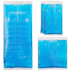 Relaxdays Blaue Kühlpads im 4er Set Blau