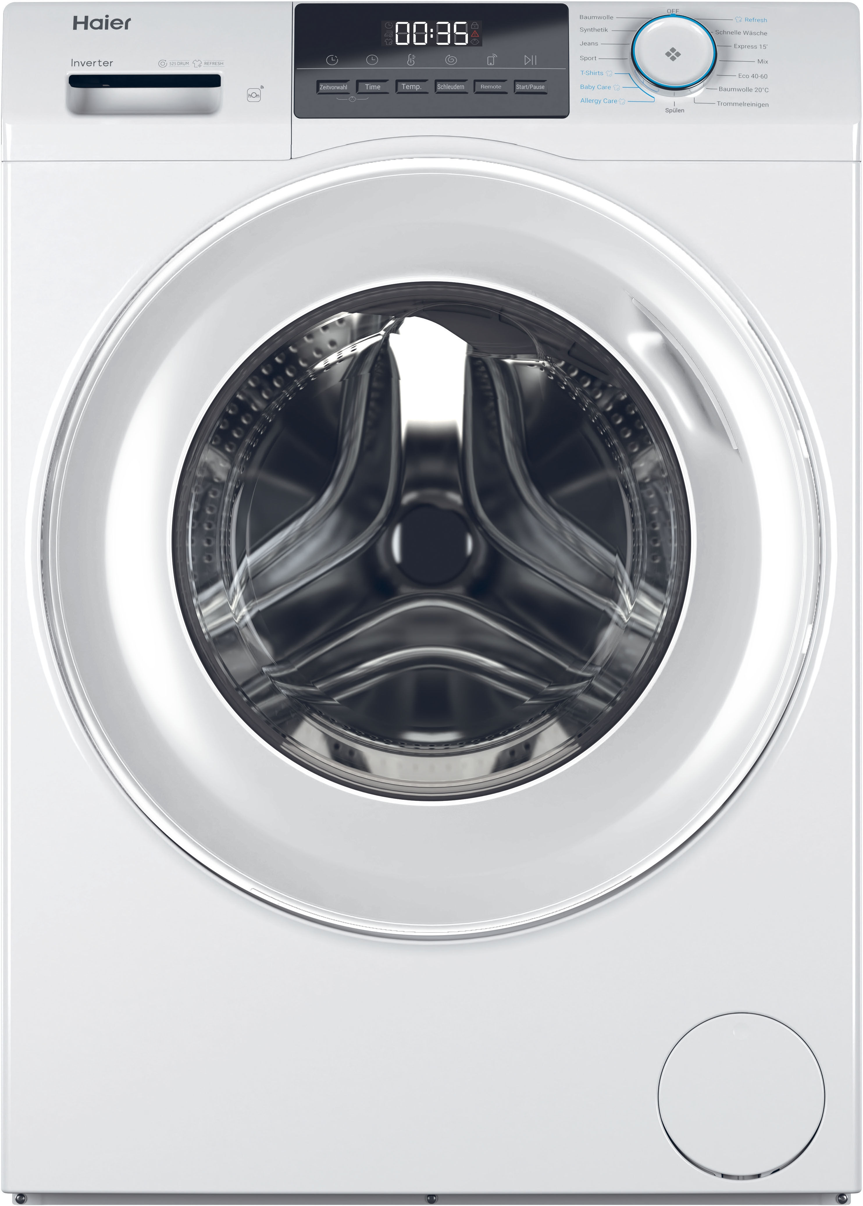 HAIER Waschmaschine "HW80-BP14929BU1", Energieeffizienz: A, weiß, B:60cm H:85cm T:48cm, Waschmaschinen, hOn App, Waschmaschine