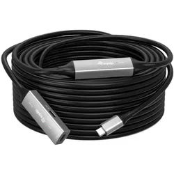 equip Kabel USB-C 3.2 -> C St/Bu 10.00m 5V/2A schwarz (10 m, USB 3.2 Gen 1), USB Kabel