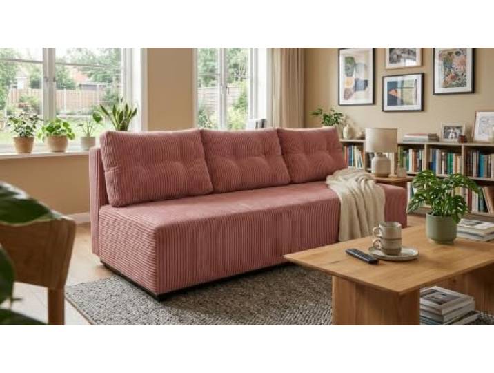 Family Meble Schlafsofa Kimo Idylla – różowy