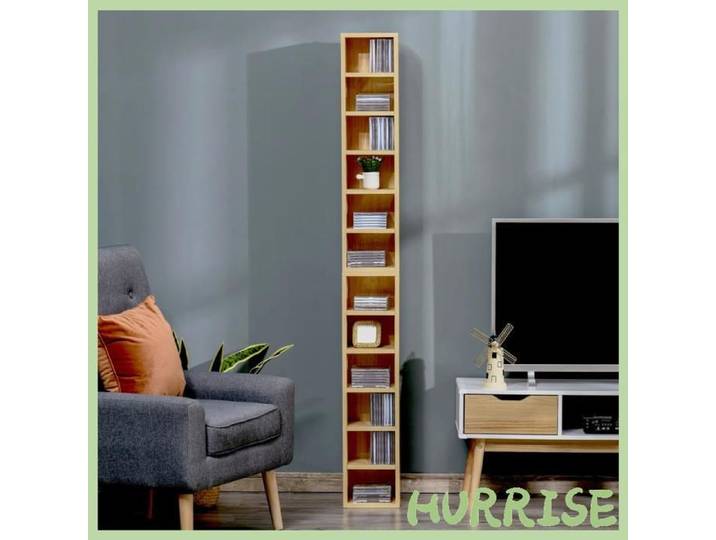 Cocosity Lot De 2 Étagères Colonnes Armoire De Rangement Cd-Dvd 6 + 6 Compartiments Dim. 21L X 19L X 88H Cm Capacité Max. 160 Cd C