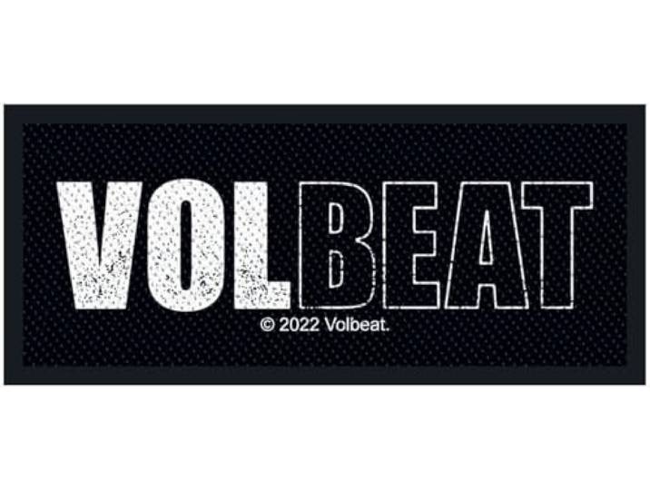 VOLBEAT Patch Naaimachine # 8 SERVANT OF THE MIND LOGO 10x3cm FLIKKEN AFTEKENEN