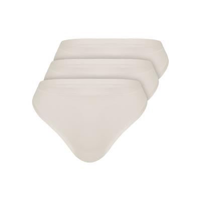 String SASSA "3er Pack String Daily Love", Damen, Gr. 40, 3 Stk., beige (ivory), Single-Jersey, , figurbetont, Unterhosen String