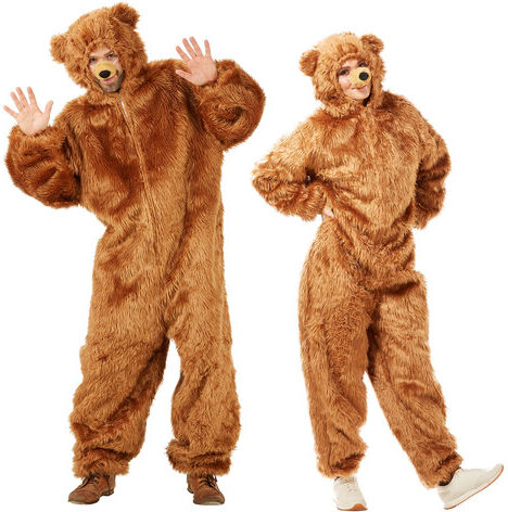 buttinette Braunbär-Overall unisex