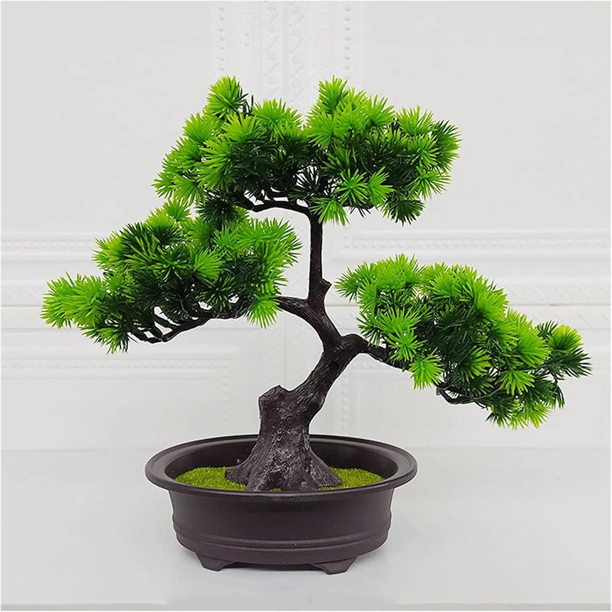 Kunstplant Bonsai Nep Pijnboom Groen 28x28 cm
