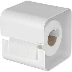 Toilettenpapierhalter LIZAN (BHT 14x14,50x13,70 cm) - weiß - BHT 14x14,50x13,70 cm