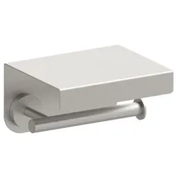 Herzbach Design iX Papierrollenhalter 17.815000.1.09 Edelstahl gebürstet, mit Deckel, Wandmontage